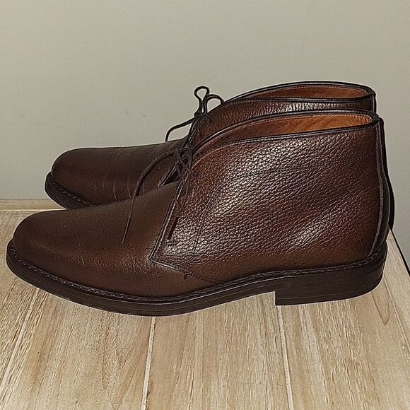Allen Edmonds Men\'s 10 B Malvern $595 Chukka Boots 100% Leather Lace Up Brown main image 13